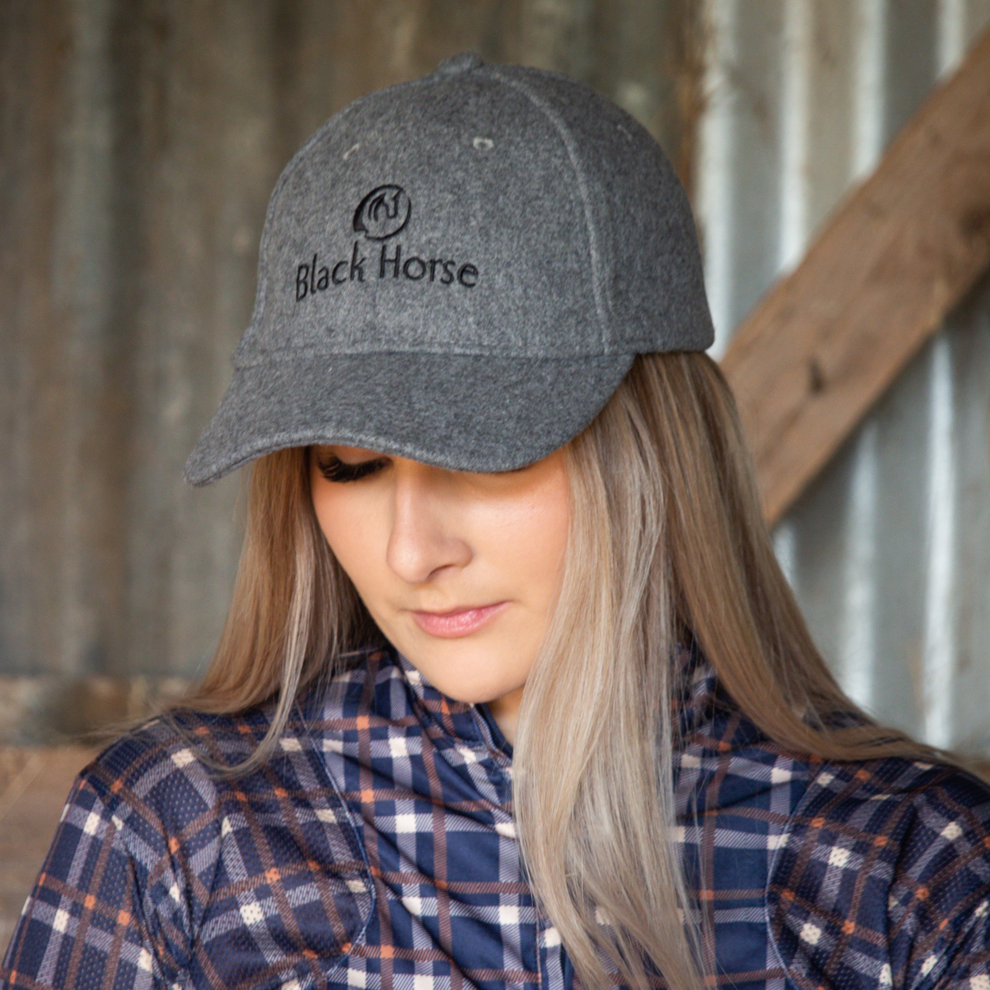 Flannel best sale baseball cap